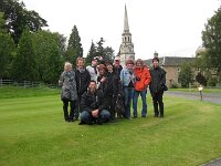 Gruppenbild mit allen Mitreisenden - ein freundliche Schottin macht's möglich