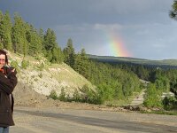 Fort Steele - wo wir in der Nähe einen ruhigen RV-Campground finden + Regenbogen zur Begrüßung
