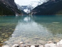Lake-Louise (damals mit uns kaum Besucher am See)