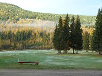 Wells Gray Golf And RV Park am Morgen - Raureif und kalt