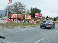 Wahlkampf - nicht zu übersehen