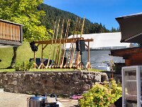 runter zum Alphornfestival - das startete bereits zwei Tage vorher